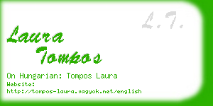 laura tompos business card